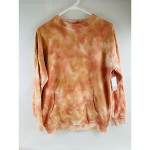 Nordstrom BP Sweatshirt Women's Size XS Pink Orange Tie Dye Oversized Pullover
